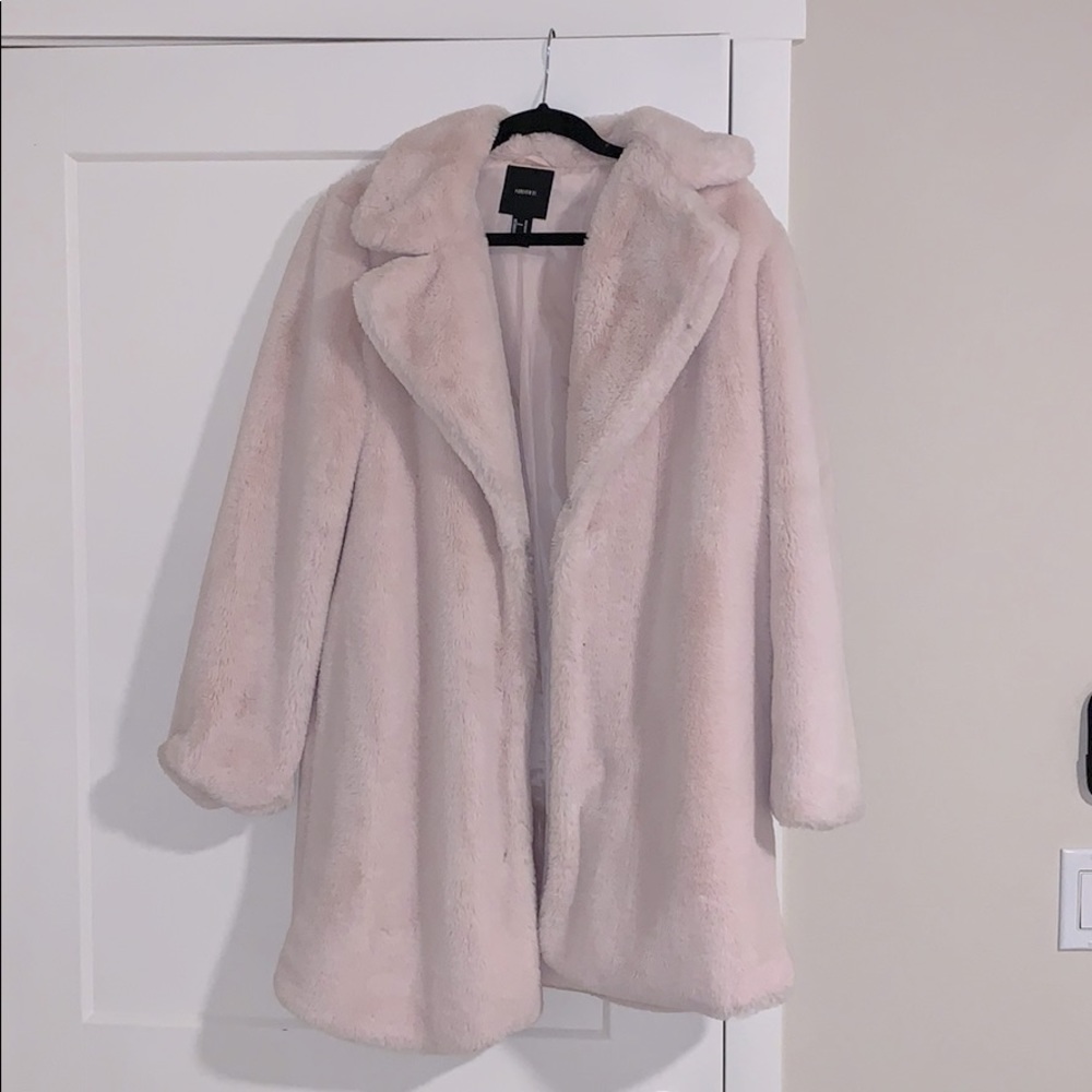 Pink fluffy coat